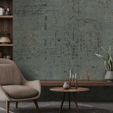 Industrieel behang Rustic Iron, grijs, afwasbaar
