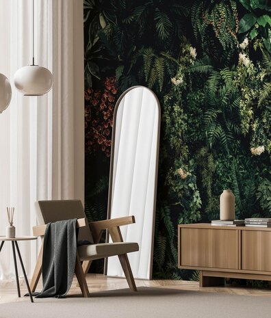 Leaves wallpaper Suspended Oasis, green, washable Leaves wallpaper Suspended Oasis, green, washable