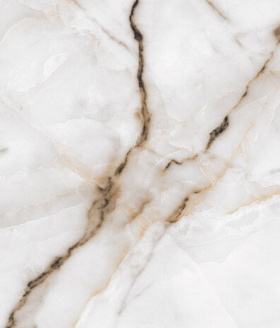 Marmortapete Frosty Marble, weiß, waschbar