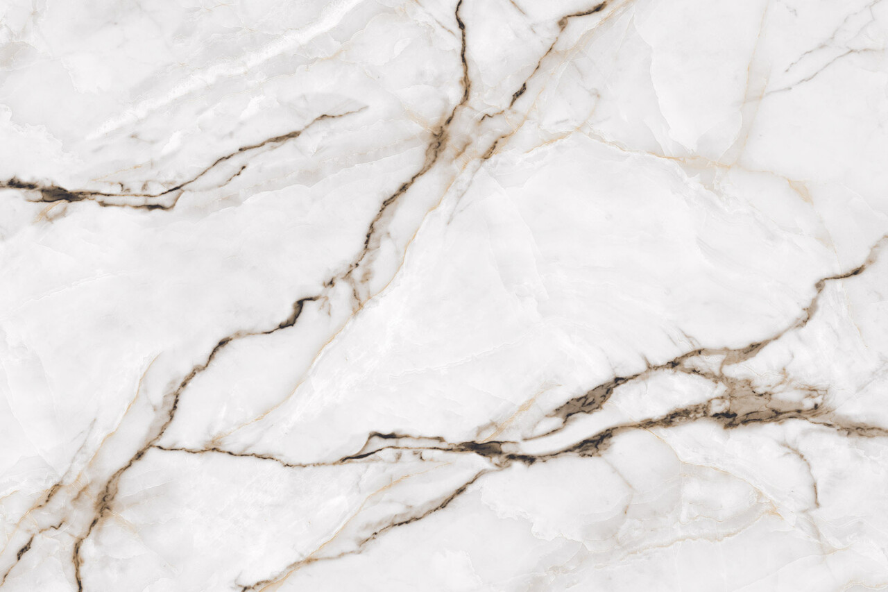 Marmer behang Frosty Marble, wit, afwasbaar Marmer behang Frosty Marble, wit, afwasbaar