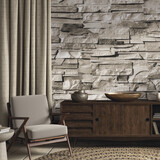 Steen behang Earthy Sandstone, zand, afwasbaar Steen behang Earthy Sandstone, zand, afwasbaar