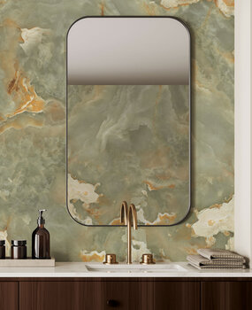 Marmortapete Golden Green Marble, waschbar Marmortapete Golden Green Marble, waschbar