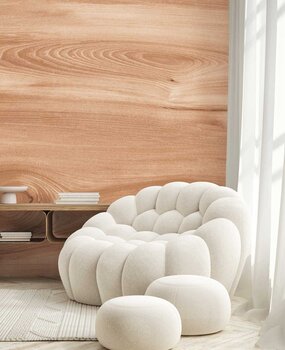 Hout behang Luminous Timber, bruin, afwasbaar Hout behang Luminous Timber, bruin, afwasbaar