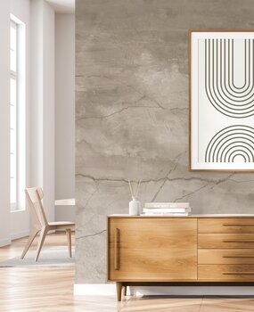 Marmer behang Subtle Marble Essence, zand, afwasbaar Marmer behang Subtle Marble Essence, zand, afwasbaar