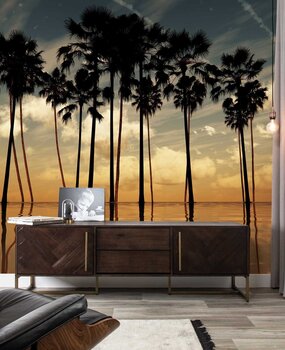 Palm behang Twilight Tropicana, afwasbaar Palm behang Twilight Tropicana, afwasbaar