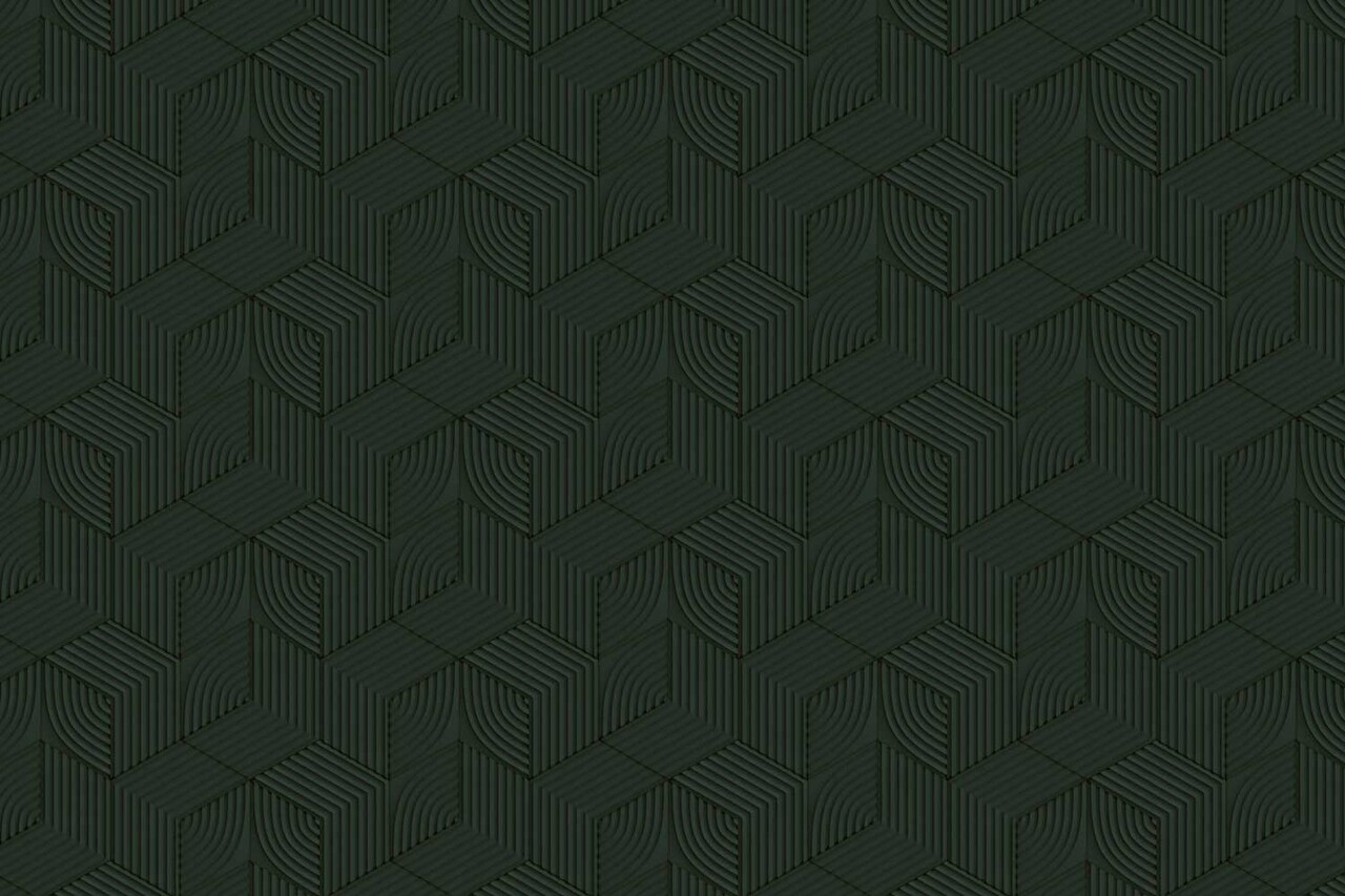 Grafisch behang Mystic Maze, groen, afwasbaar Grafisch behang Mystic Maze, groen, afwasbaar