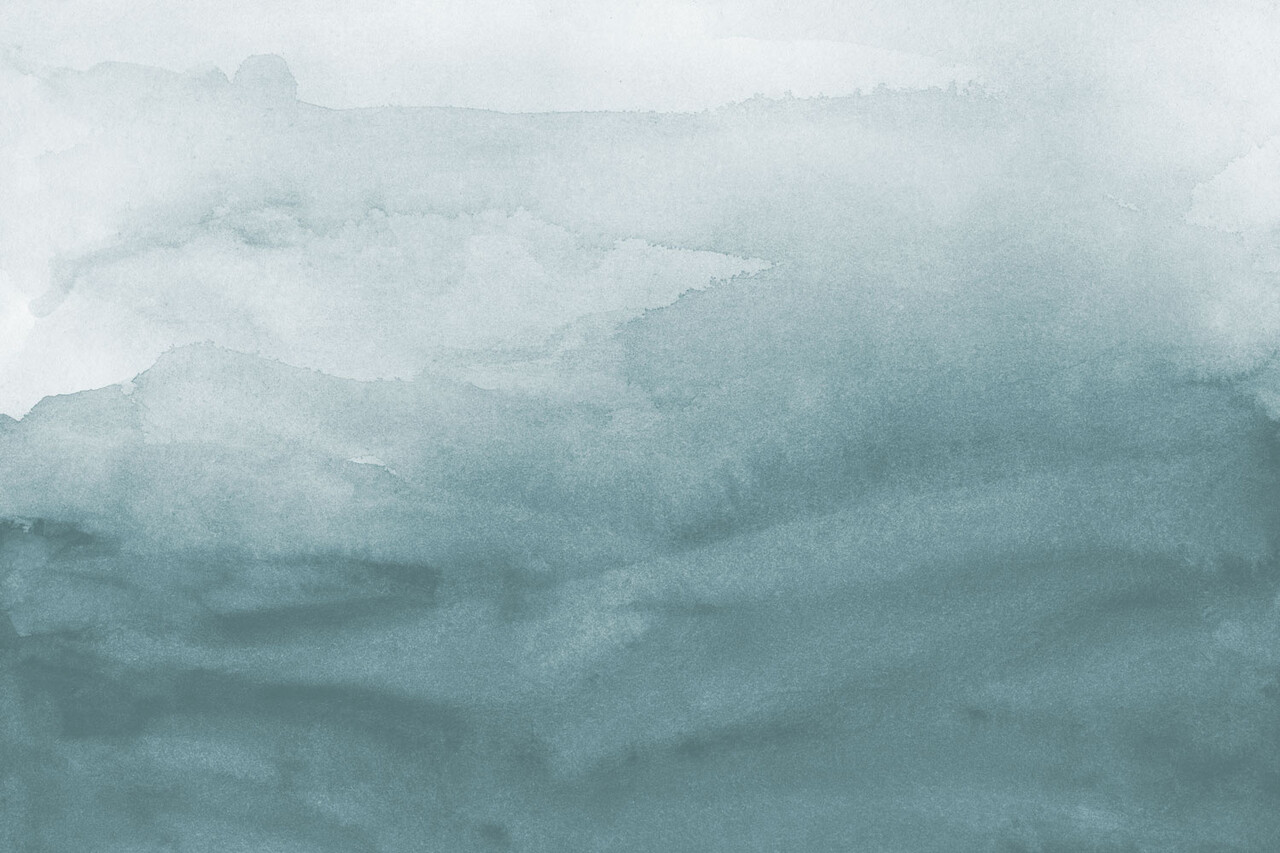 Abstract behang Azure Mist, blauw, afwasbaar