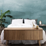 Abstrakte Tapete Azure Mist, blau, waschbar Abstrakte Tapete Azure Mist, blau, waschbar