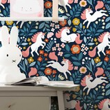 Kinderbehang Enchanting Unicorn Dreams, afwasbaar