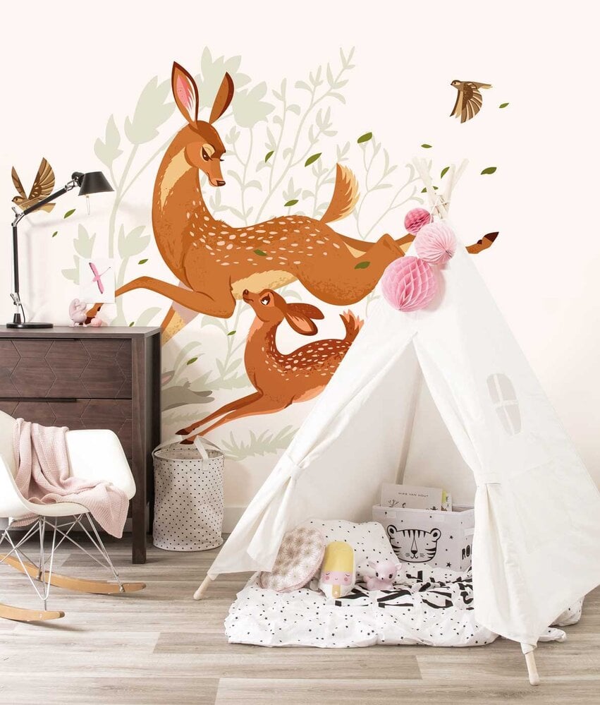 Kindertapete Happy Meadow Bambis, waschbar