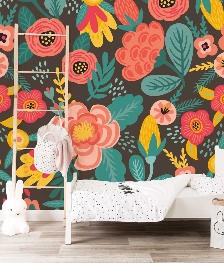 Children's wallpaper Blossom Paradise, washable Children's wallpaper Blossom Paradise, washable