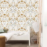 Kinderbehang Vintage Bird Paradise, afwasbaar Kinderbehang Vintage Bird Paradise, afwasbaar