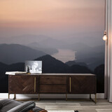 Berge Tapete Misty Mountains, waschbar Berge Tapete Misty Mountains, waschbar