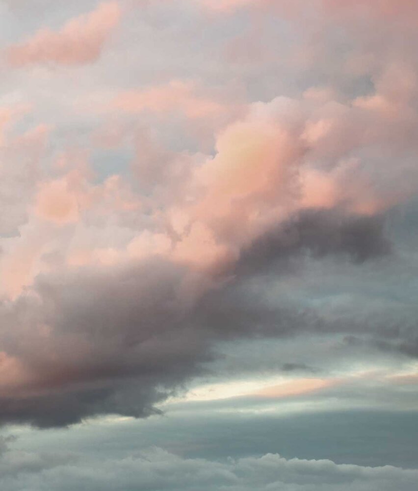 Wolken behang Sunlit Cloudscapes, afwasbaar