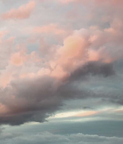 Wolken behang Sunlit Cloudscapes, afwasbaar
