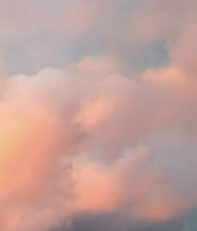 Wolken behang Sunlit Cloudscapes, afwasbaar