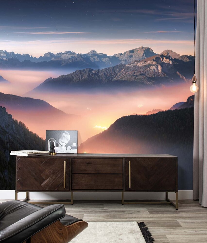 Berge Tapete Dolomite Dreams, waschbar Berge Tapete Dolomite Dreams, waschbar