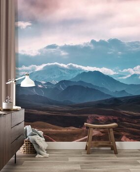 Landschappen behang Alpine Panorama, afwasbaar Landschappen behang Alpine Panorama, afwasbaar