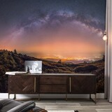 Sterren behang Stellar Nightscape, afwasbaar Sterren behang Stellar Nightscape, afwasbaar
