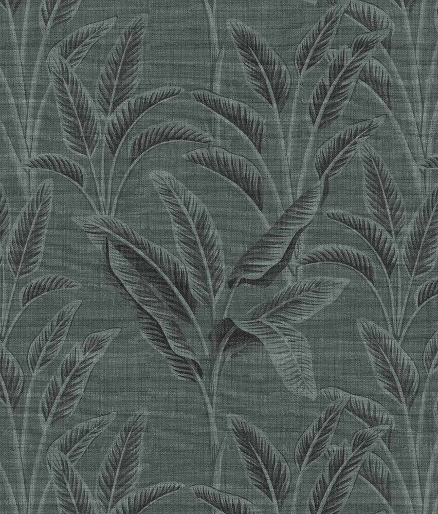 Blättertapete Banana Breeze, blau, waschbar