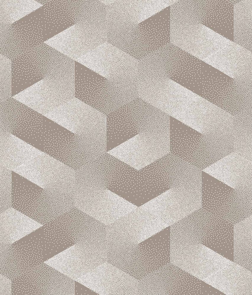 Graphic wallpaper Sleek Geometry, sand, washable