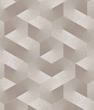 Grafische Tapete Sleek Geometry, Sand, waschbar