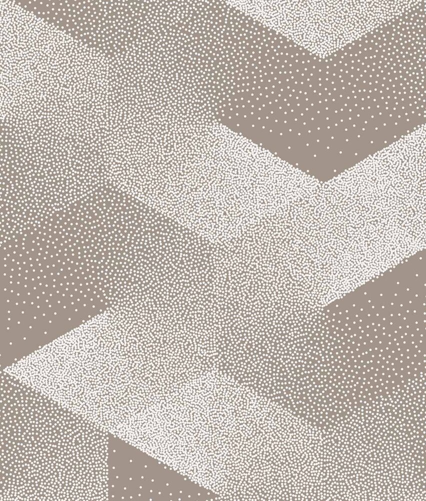 Grafisch behang Sleek Geometry, zand, afwasbaar
