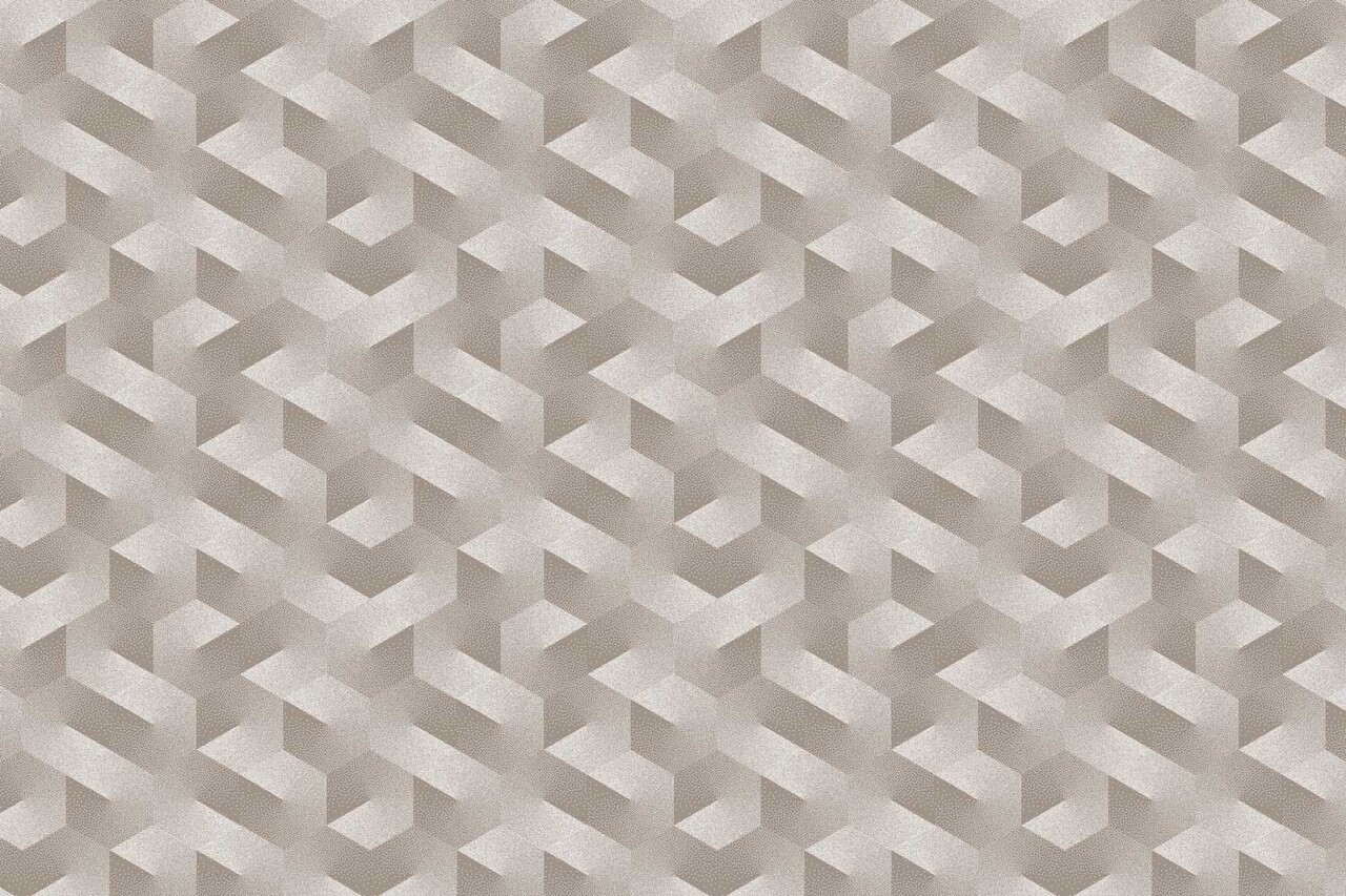 Graphic wallpaper Sleek Geometry, sand, washable
