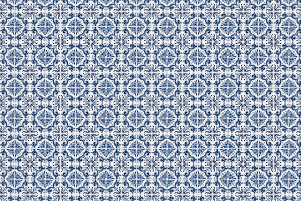 Behang Portuguese Blue Tiles, blauw, afwasbaar Behang Portuguese Blue Tiles, blauw, afwasbaar