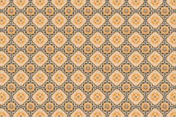 Wallpaper Sunny Portuguese Tiles, yellow, washable