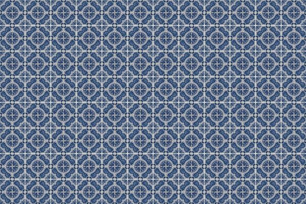 Behang Portuguese Tiles, blauw, afwasbaar