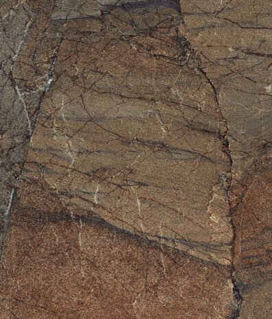 Marmer behang Dramatic Marble, bruin, afwasbaar Marmer behang Dramatic Marble, bruin, afwasbaar