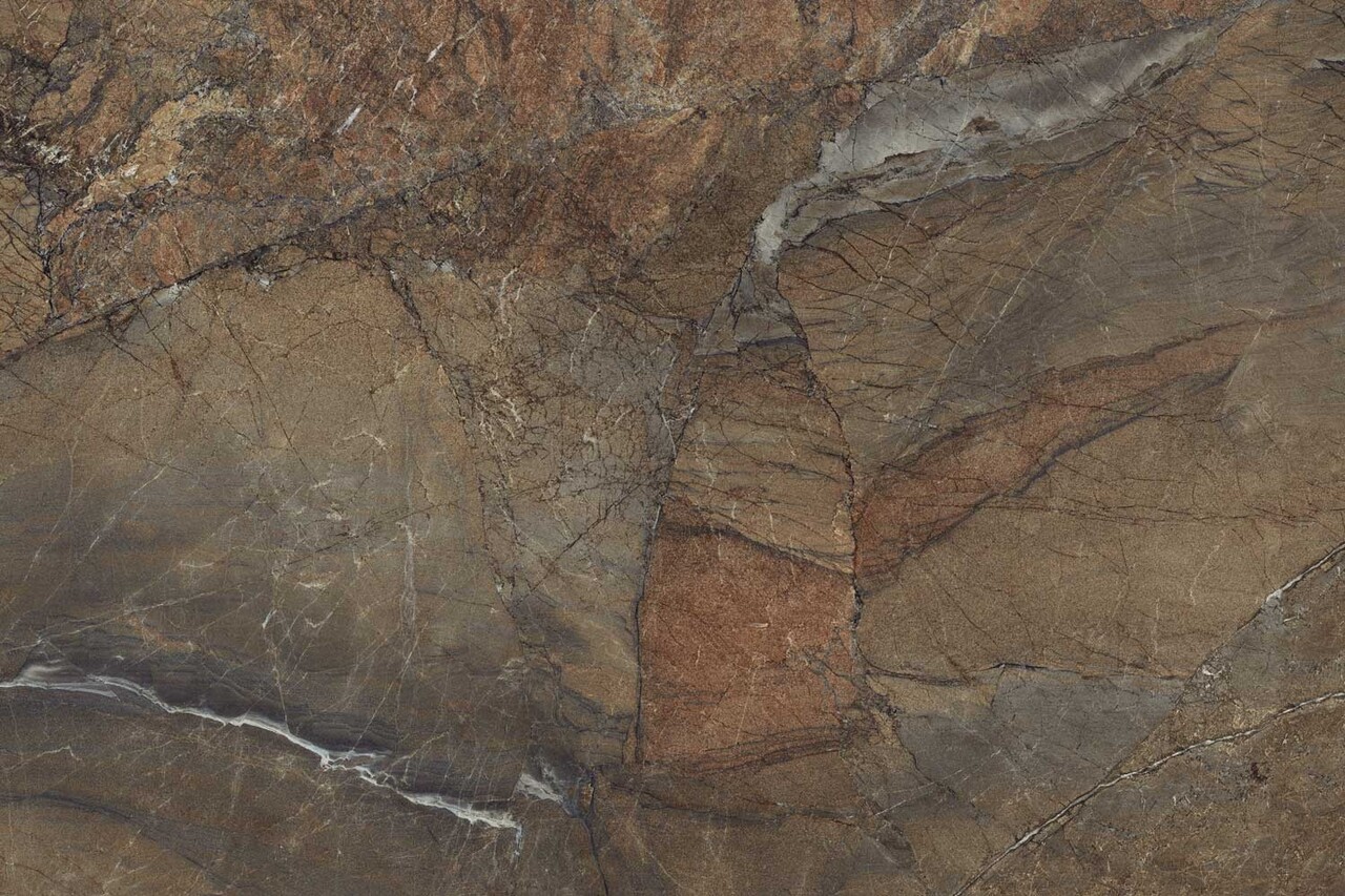 Marmer behang Dramatic Marble, bruin, afwasbaar Marmer behang Dramatic Marble, bruin, afwasbaar