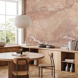 Marmortapete Dramatic Marble, rosa, waschbar Marmortapete Dramatic Marble, rosa, waschbar