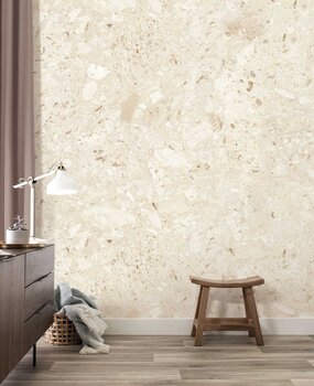 Behang natuursteen Natural Travertine, afwasbaar Behang natuursteen Natural Travertine, afwasbaar