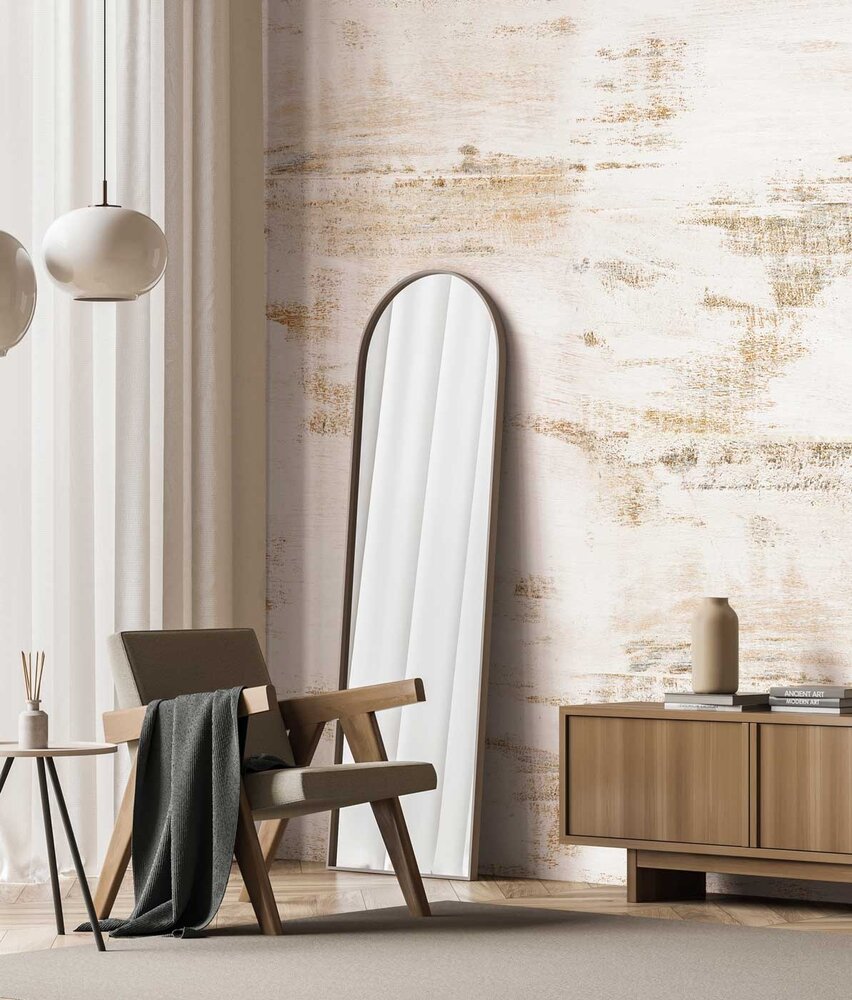 Holztapete Weathered Timber, beige, waschbar Holztapete Weathered Timber, beige, waschbar