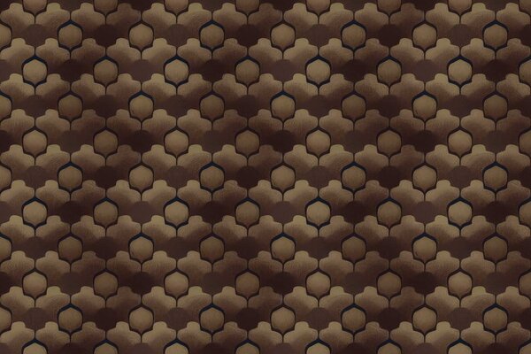 Retro wallpaper Vintage Shapes, brown, washable Retro wallpaper Vintage Shapes, brown, washable