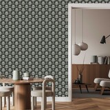 Wallpaper Aqua Lily Dreams, black, washable Wallpaper Aqua Lily Dreams, black, washable