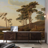 Landscapes wallpaper Serene Skyline Scenery, washable Landscapes wallpaper Serene Skyline Scenery, washable