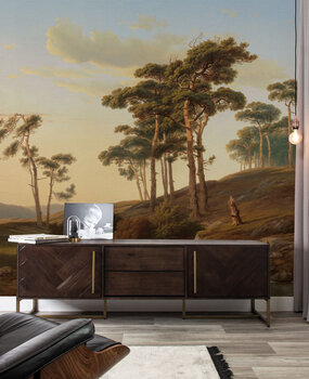 Landscapes wallpaper Serene Skyline Scenery, washable Landscapes wallpaper Serene Skyline Scenery, washable