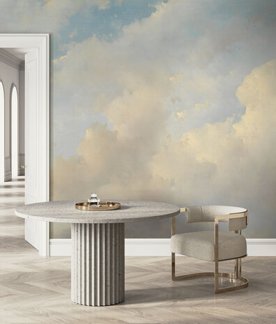 Cloud wallpaper Morning Sky, blue, washable Cloud wallpaper Morning Sky, blue, washable