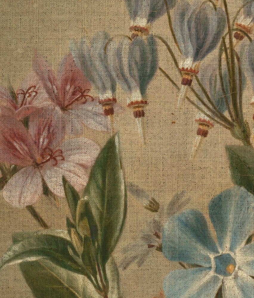 Vintage Blumentapete Delicate Flowers, waschbar