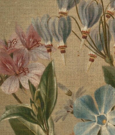 Vintage bloemen behang Delicate Flowers, afwasbaar