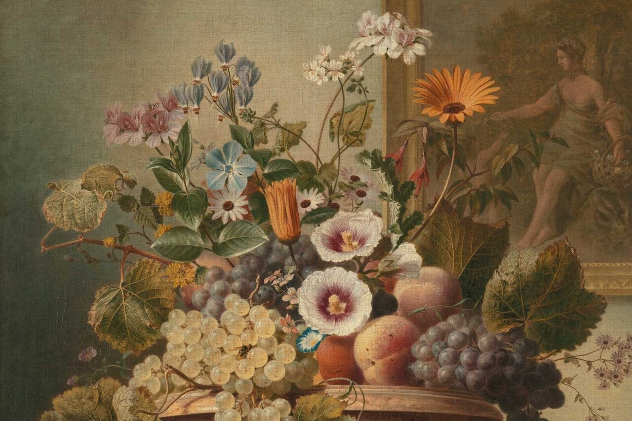 Vintage Blumentapete Delicate Flowers, waschbar