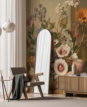 Vintage floral wallpaper Delicate Flowers, washable Vintage floral wallpaper Delicate Flowers, washable