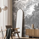 Waldtapete Shadowed Enigma Forest, waschbar Waldtapete Shadowed Enigma Forest, waschbar