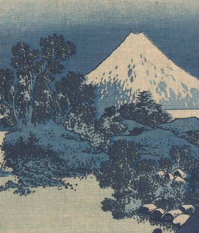 Vintage-Tapete Serene Summits, blau, waschbar Vintage-Tapete Serene Summits, blau, waschbar