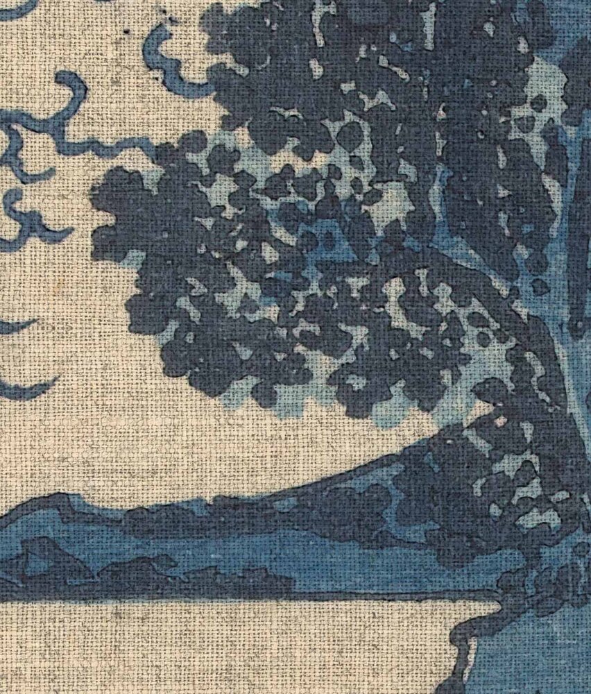 Vintage-Tapete Serene Summits, blau, waschbar Vintage-Tapete Serene Summits, blau, waschbar