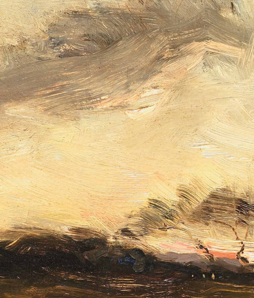 Wolkentapete Heavenly Cloudscape, gelb, waschbar