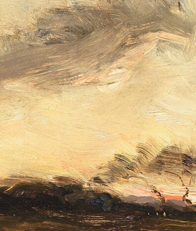 Wolkentapete Heavenly Cloudscape, gelb, waschbar